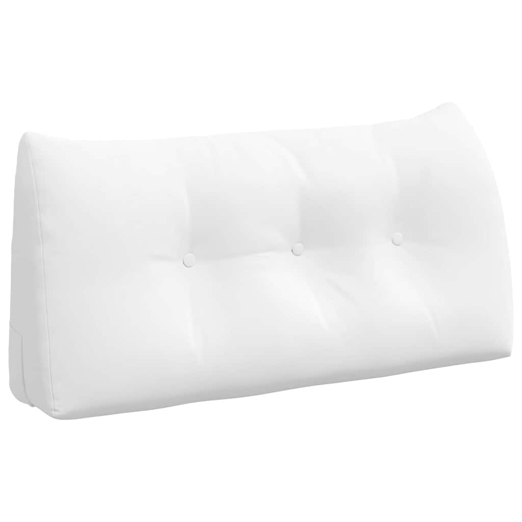 Vidaxl rugkussen wit 100 x 24 x 50 cm stof