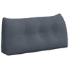 Vidaxl rugkussen donkergrijs 100 x 24 x 50 cm fluweel