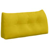 Vidaxl rugkussen geel 100 x 24 x 50 cm fluweel