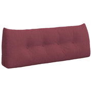 Vidaxl rugkussen wijnrood 120 x 24 x 50 cm stof - afbeelding 2