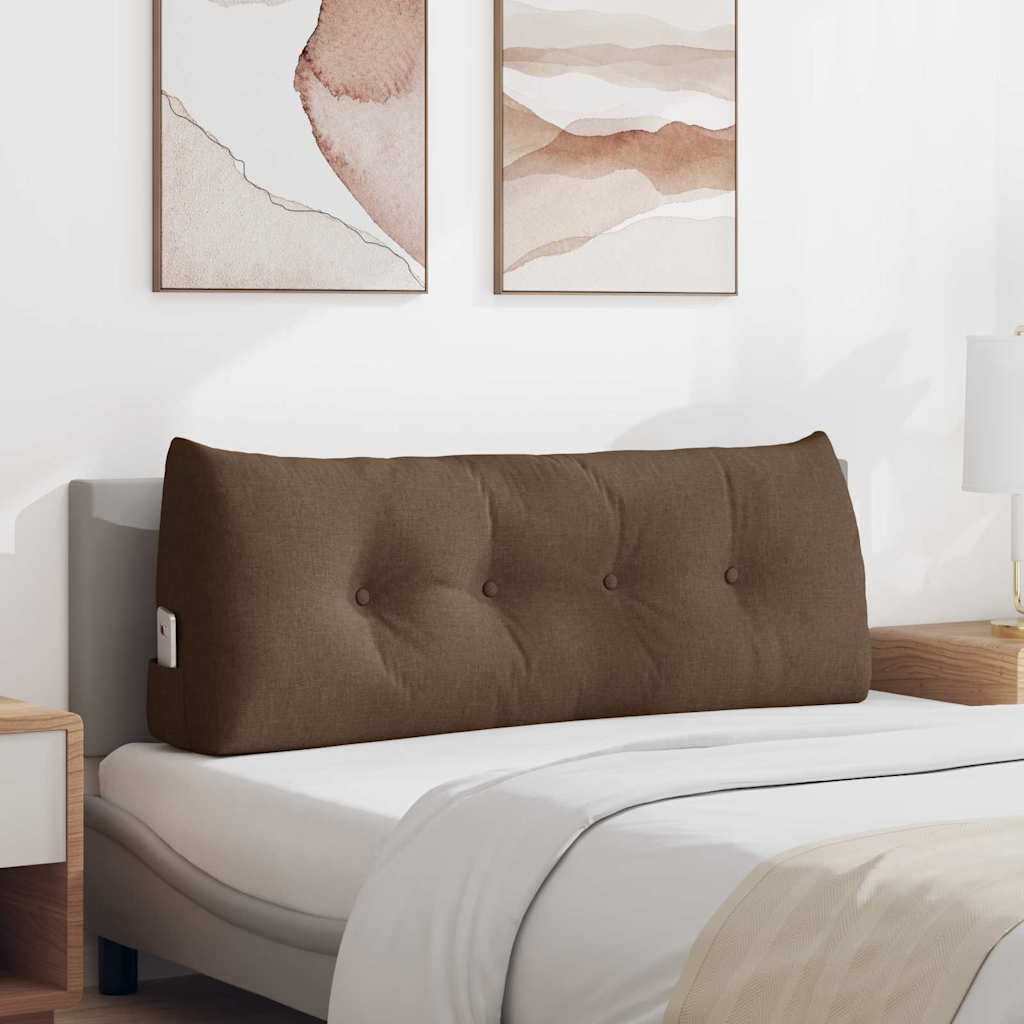 Vidaxl rugkussen bruin 120 x 24 x 50 cm stof