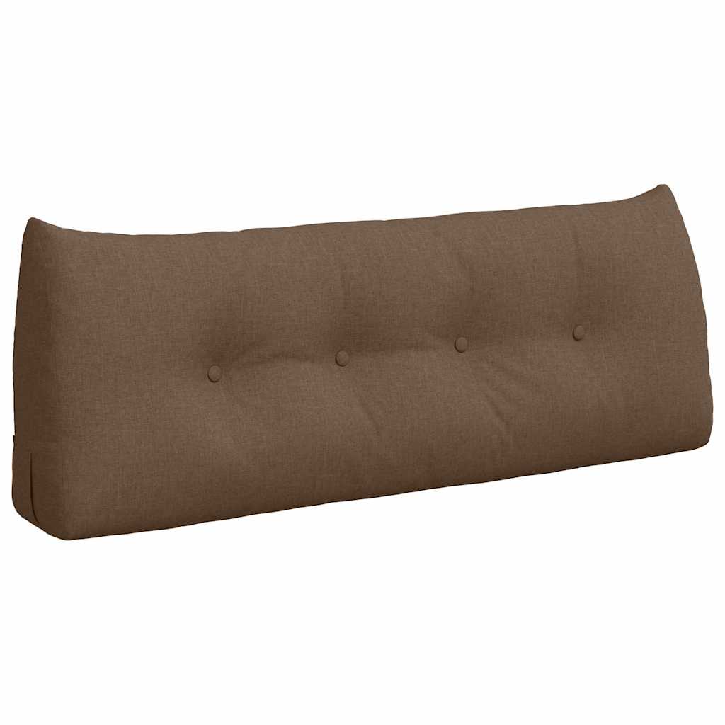 Vidaxl rugkussen bruin 120 x 24 x 50 cm stof