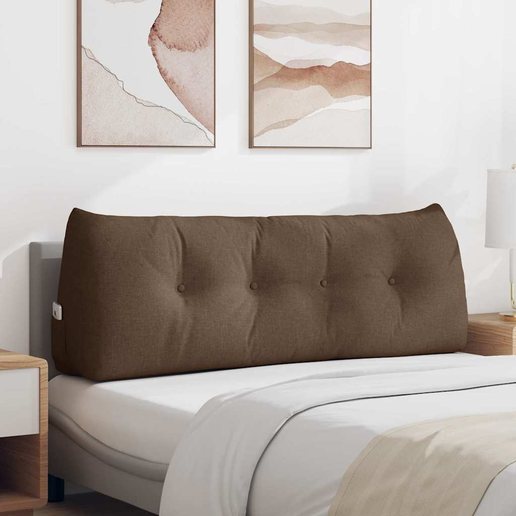 Vidaxl rugkussen bruin 140 x 24 x 50 cm stof