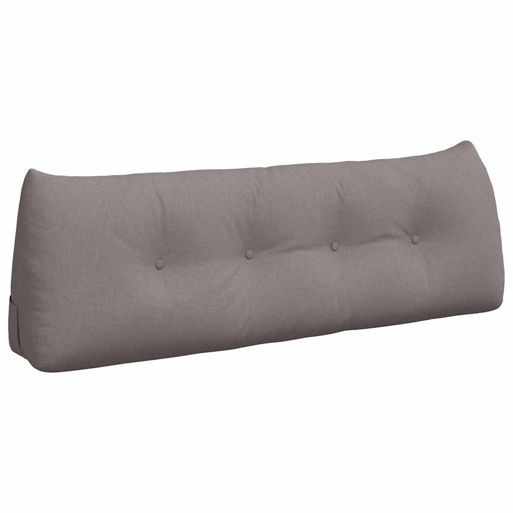 Vidaxl rugkussen taupe 140 x 24 x 50 cm stof