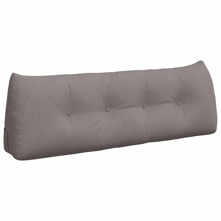 Vidaxl rugkussen taupe 140 x 24 x 50 cm stof