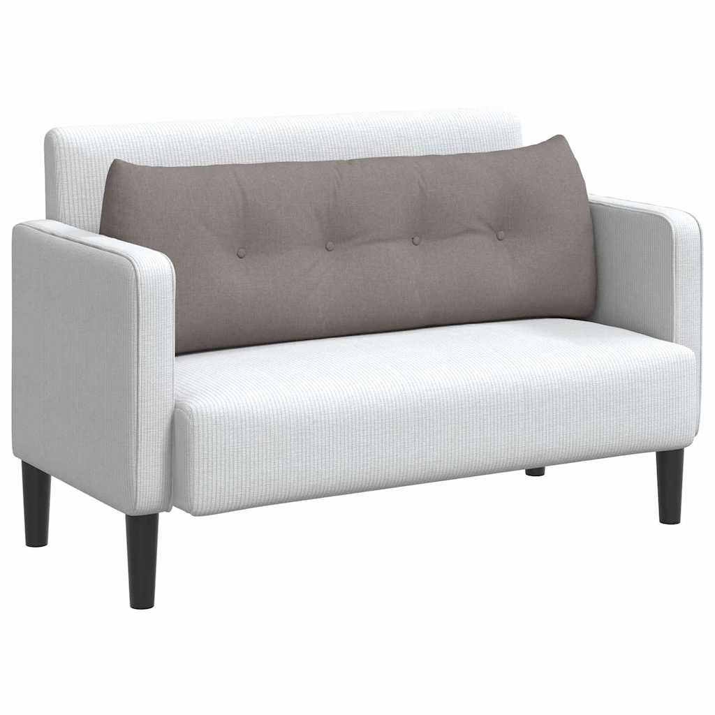 Vidaxl rugkussen taupe 140 x 24 x 50 cm stof