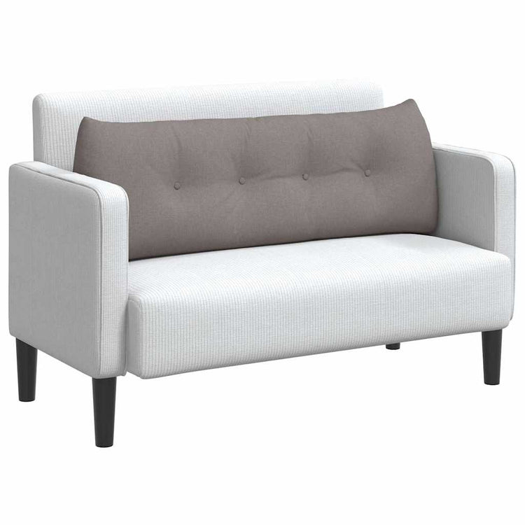 Vidaxl rugkussen taupe 140 x 24 x 50 cm stof