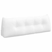 Vidaxl rugkussen wit 140 x 24 x 50 cm stof - afbeelding 2