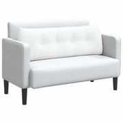 Vidaxl rugkussen wit 140 x 24 x 50 cm stof - afbeelding 3