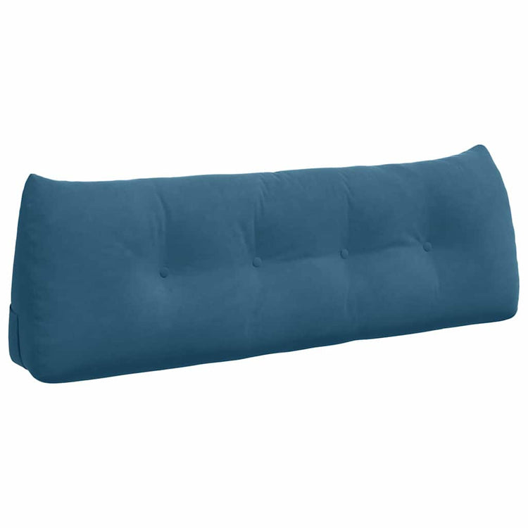 Vidaxl rugkussen blauw 140 x 24 x 50 cm fluweel