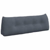 Vidaxl rugkussen donkergrijs 140 x 24 x 50 cm fluweel