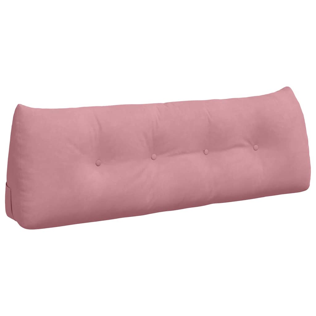 Vidaxl rugkussen roze 140 x 24 x 50 cm fluweel