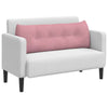 Vidaxl rugkussen roze 140 x 24 x 50 cm fluweel