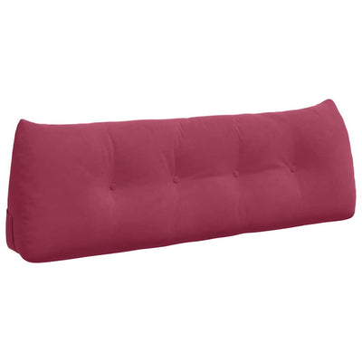 Vidaxl rugkussen wijnrood 140 x 24 x 50 cm fluweel