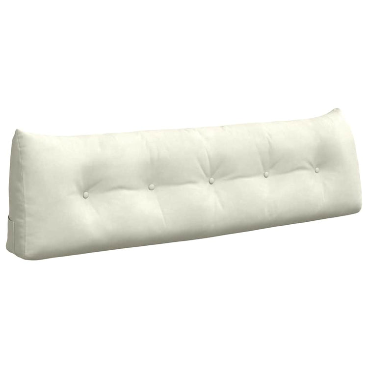 Vidaxl rugkussen crème 160 x 24 x 50 cm fluweel