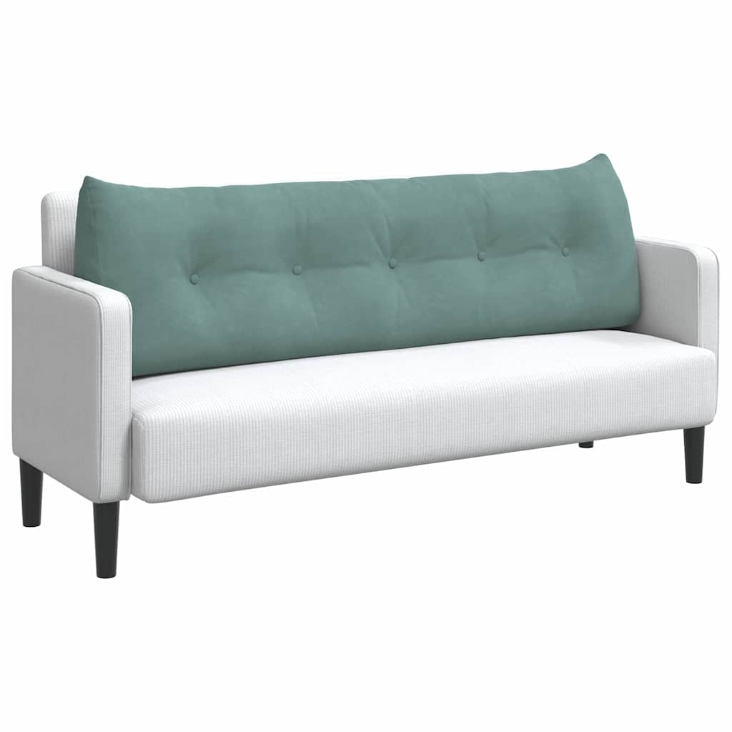 Vidaxl rugkussen zeegroen 160 x 24 x 50 cm fluweel