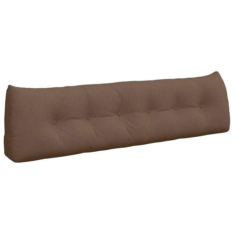 Vidaxl rugkussen bruin 180 x 24 x 50 cm stof
