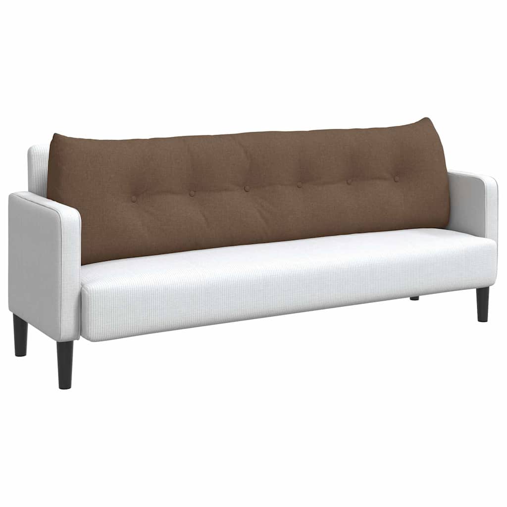 Vidaxl rugkussen bruin 180 x 24 x 50 cm stof