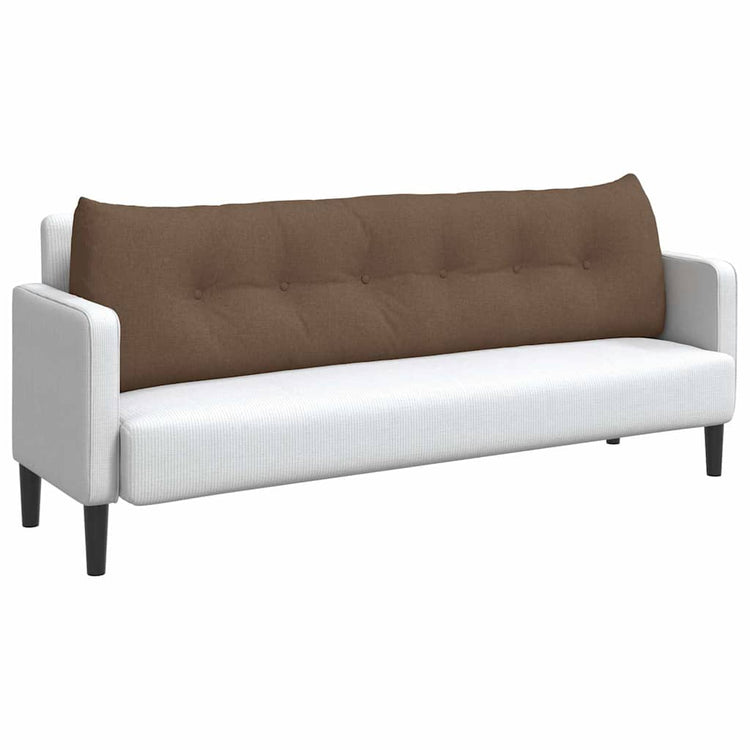 Vidaxl rugkussen bruin 180 x 24 x 50 cm stof