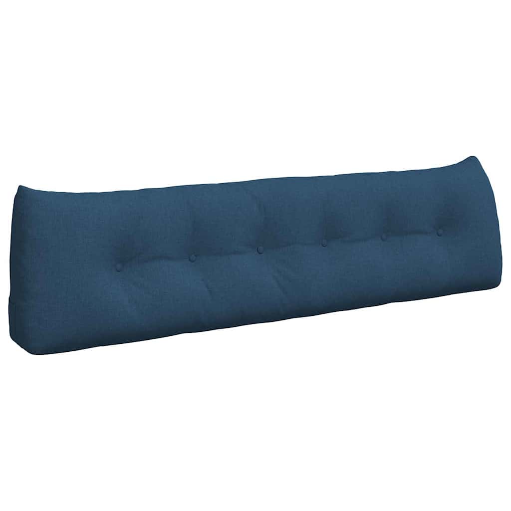 Vidaxl rugkussen blauw 180 x 24 x 50 cm stof