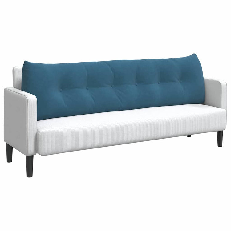 Vidaxl rugkussen blauw 180 x 24 x 50 cm fluweel