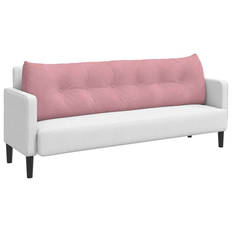 Vidaxl rugkussen roze 180 x 24 x 50 cm fluweel