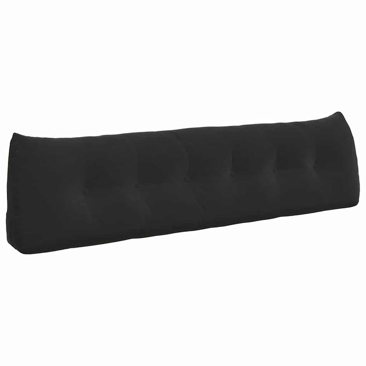 Vidaxl rugkussen zwart 180 x 24 x 50 cm fluweel