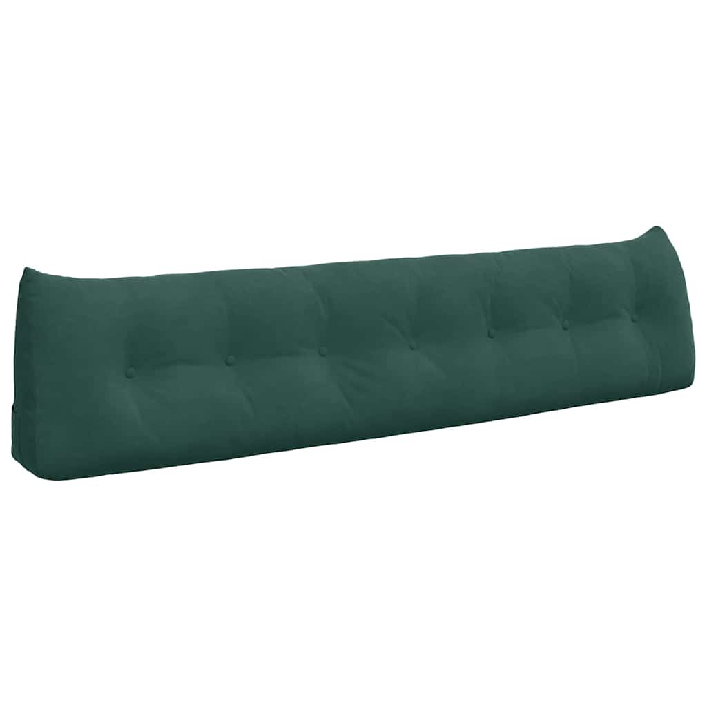 Vidaxl rugkussen donkergroen 200 x 24 x 50 cm fluweel