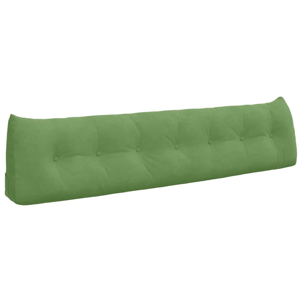 Vidaxl rugkussen lichtgroen 200 x 24 x 50 cm fluweel