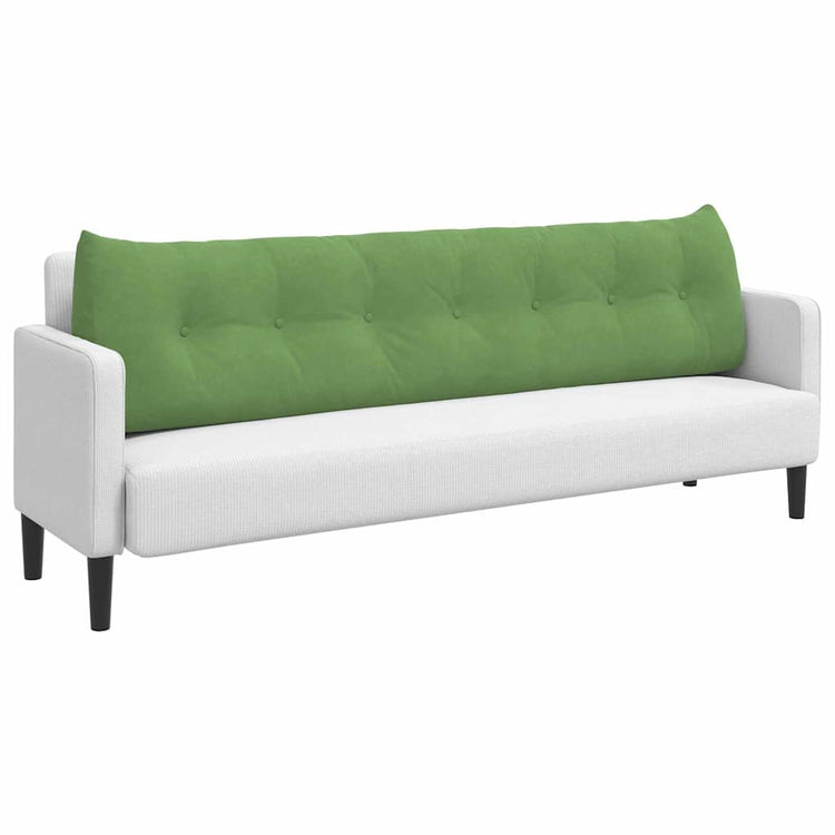 Vidaxl rugkussen lichtgroen 200 x 24 x 50 cm fluweel