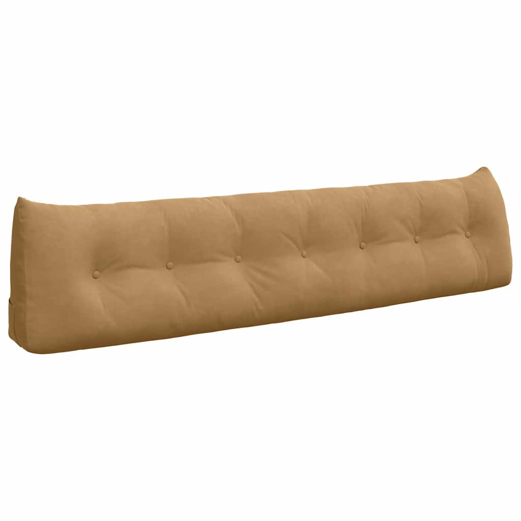 Vidaxl rugkussen bruin 200 x 24 x 50 cm fluweel