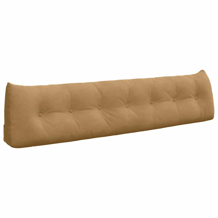 Vidaxl rugkussen bruin 200 x 24 x 50 cm fluweel