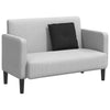 Vidaxl rugkussen zwart 50 x 19 x 45 cm stof