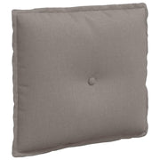 Vidaxl rugkussen taupe 50 x 19 x 45 cm stof - afbeelding 2