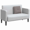 Vidaxl rugkussen taupe 50 x 19 x 45 cm stof