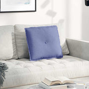 Vidaxl rugkussen jeans blauw 50 x 19 x 45 cm stof - afbeelding 1
