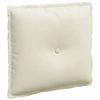 Vidaxl rugkussen crème 50 x 45 cm cordstof