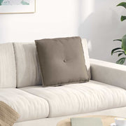 Vidaxl rugkussen taupe 50 x 45 cm microvezel stof - afbeelding 1