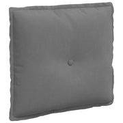 Vidaxl rugkussen donkergrijs 50 x 45 cm microvezel stof - afbeelding 2