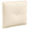Vidaxl rugkussen crème 50 x 45 cm cordstof