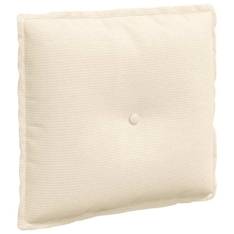 Vidaxl rugkussen crèmekleurig 50 x 45 cm katoen stof