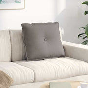 Vidaxl rugkussen taupe 60 x 19 x 50 cm stof - afbeelding 1