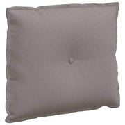 Vidaxl rugkussen taupe 60 x 19 x 50 cm stof - afbeelding 2