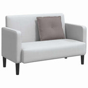 Vidaxl rugkussen taupe 60 x 19 x 50 cm stof - afbeelding 3