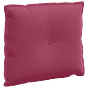 Vidaxl rugkussen wijnrood 60 x 50 cm katoen stof - afbeelding 2