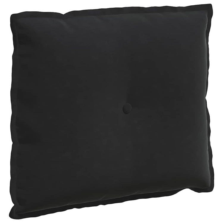 Vidaxl rugkussen zwart 60 x 50 cm cordstof