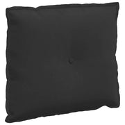 Vidaxl rugkussen zwart 60 x 50 cm microvezel stof - afbeelding 2
