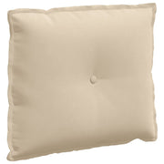 Vidaxl rugkussen crèmekleurig 60 x 50 cm microvezel stof - afbeelding 2