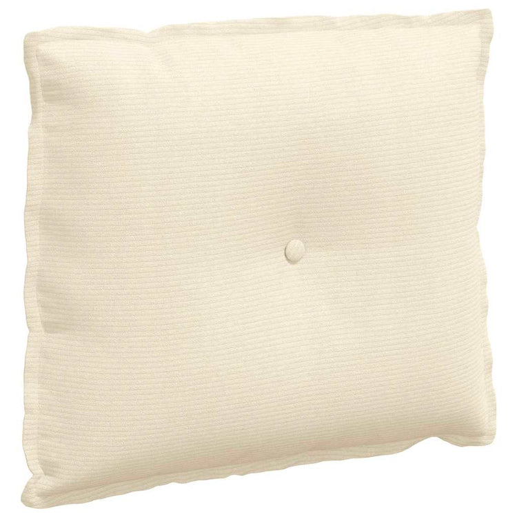 Vidaxl rugkussen crèmekleurig 60 x 50 cm katoen stof