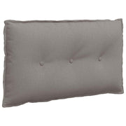 Vidaxl rugkussen taupe 80 x 19 x 50 cm stof - afbeelding 2